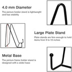 Plate Stands for Display, 8 Inch, Black, 7 Pack in Black, alternate view 4