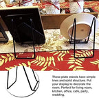 Plate Stands for Display, 8 Inch, Black, 7 Pack in Black, alternate view 5