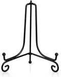 Plate Stands for Display, 8 Inch Black Iron Easel Plate Display Photo Holder Stand, Displays Picture Frames