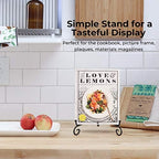 Plate Stands for Display - 8 Inch Plate Holder Display Stand + Metal Easel Stand for Picture Frame, Decorative, alternate