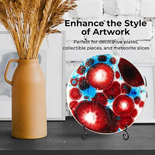 Plate Stands for Display - 8 Inch Plate Holder Display Stand + Metal Easel Stand for Picture Frame, Decorative, alternate