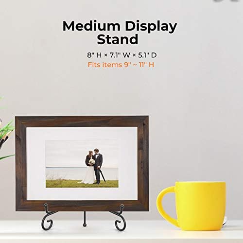 Plate Stands for Display - 8 Inch Plate Holder Display Stand + Metal Easel Stand for Picture Frame, Decorative, alternate