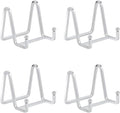 Plate Stands for Display Small - 3 Inch Iron Easel Holders for Decorative Plates, Picture Frames, Photos, Table