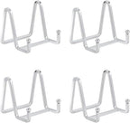 Plate Stands for Display Small - 3 Inch Iron Easel Holders for Decorative Plates, Picture Frames, Photos, Table