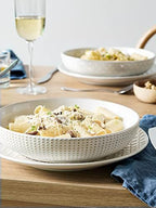 Plates and Bowls Sets for 4, 16 Piece Ceramic Dinnerware Sets with Pasta Bowls, Stoneware Kitchen Dishes Set, alternate view
