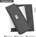 Platter Storage 2 Pack, China Storage Containers Hard Shell 17" x 13" x 6" in Grey, alternate view 7