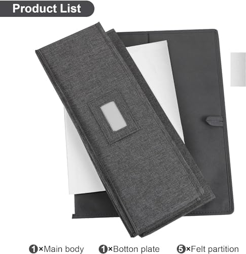 Platter Storage 2 Pack, China Storage Containers Hard Shell 17" x 13" x 6" in Grey, alternate view 7