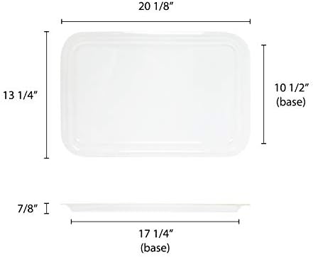 PLDCT001 Pastry Display Tray 20-1/4" X 13-1/4" Acrylic in Clear, alternate view 2