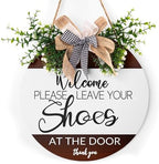 Please Remove Your Shoes Sign for Front Door Please Take Off Your Shoes Sign 12x12 Inch Door Sign Shoes Off Sign