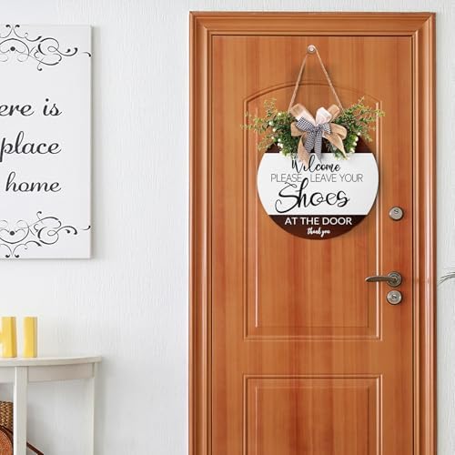 Please Remove Your Shoes Sign for Front Door Please Take Off Your Shoes Sign 12x12 Inch Door Sign Shoes Off Sign, alternate