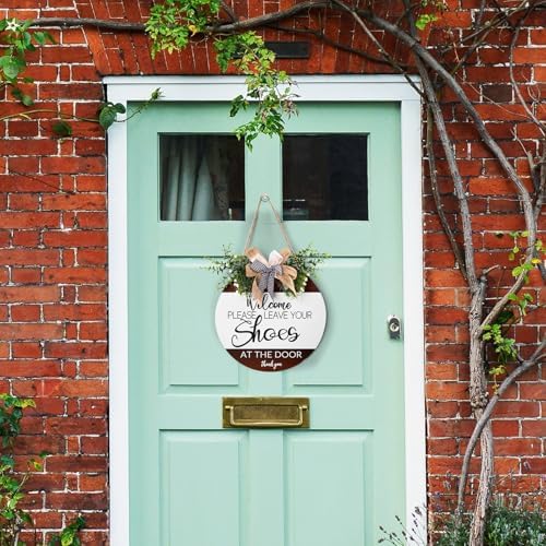 Please Remove Your Shoes Sign for Front Door Please Take Off Your Shoes Sign 12x12 Inch Door Sign Shoes Off Sign, alternate