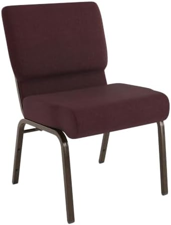 Plum 21" W Stacking Church Chair, 4-Pack