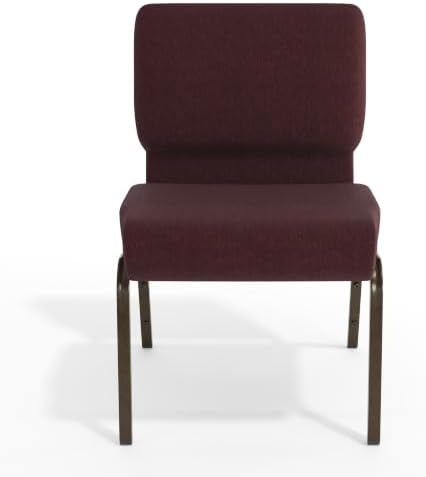 Plum 21" W Stacking Church Chair, 4-Pack, alternate view 5