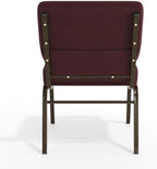 Plum 21" W Stacking Church Chair, 4-Pack, alternate view 7