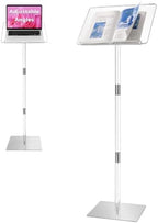 Podium Stand, Lecterns & Podiums, Acrylic Podium, Portable Podium Stand, Adjustable Angles with Metal Base