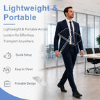 Podium Stand, Lecterns & Podiums, Acrylic Podium, Portable Podium Stand, Adjustable Angles with Metal Base, alternate view 5