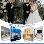Podium Stand, Lecterns & Podiums, Acrylic Podium, Portable Podium Stand, Adjustable Angles with Metal Base, alternate view 7