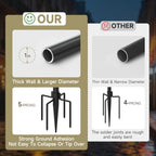 Poles for Outdoor String Lights, Metal Light Poles for Outside(4 Pack), alternate view 6