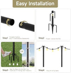 Poles for Outdoor String Lights, Metal Light Poles for Outside(4 Pack), alternate view 7