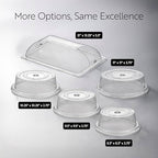 Polycarbonate Plate Cover - 10 Count 8.46 x 8.46 x 2.75 Inches - Heat-Retentive Round Meal Service Cover, alternate view 5