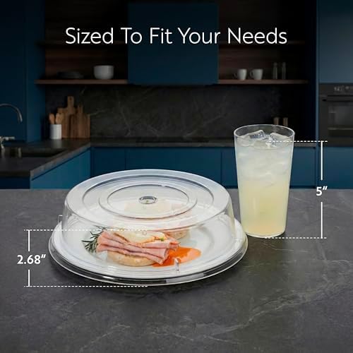 Polycarbonate Splatter - Cater Tek 11 in Food Lid, Easy Grip, Dishwasher Safe, Shatterproof, Freeze Safe - Plate, alternate