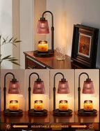 Pomegranate Red Candle Warmer Lamp with Timer, Dimmable Candle Warmer for Home Decor, Height Adjustable Candle, alternate