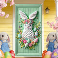 Pompom Bunny Easter Door Cover 35x71 Inches Polyester in 35x71 Inches