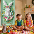 Pompom Bunny Easter Door Cover 35x71 Inches Polyester in 35x71 Inches, alternate view 5