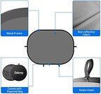 Pop Up Backdrop Collapsible Background 2-in-1 Backdrop, Blue Grey, alternate view 4