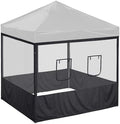Pop Up Canopy Half Mesh Sidewall with Window 10x10Ft for Food Booth in 10x10Ft