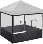 Pop Up Canopy Half Mesh Sidewall with Window 10x10Ft for Food Booth in 10x10Ft