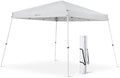Pop Up Canopy Tent, Quick Assembly, Adjustable Height, UV Protection, 10ft x 10ft, White in White