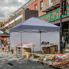 Pop Up Canopy Tent with 2 Sidewalls, 10x10, Grey in Grey, alternate view 2