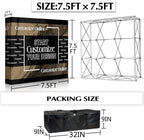 Pop Up Display Tension Fabric Banner with Collapsible Aluminum Frame (7.5×7.5 FT, Pop-Up Display (Only Banner)), alternate