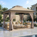 Pop Up Gazebo 11'x11' with Double Ventilated Roof