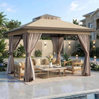 Pop Up Gazebo 11'x11' with Double Ventilated Roof