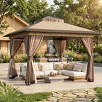 Pop Up Gazebo 11'x11' with Double Ventilated Roof, alternate view 3