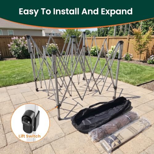 Pop Up Gazebo 11'x11' with Double Ventilated Roof, alternate view 5
