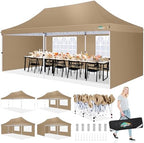 Pop up Gazebo 3m x 6m with 4 Removable Sides, Event Shelter Tent with a Carry Bag for Parties, Wedding &