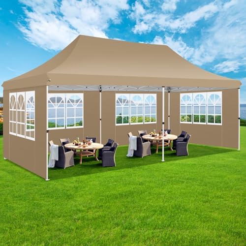 Pop up Gazebo 3m x 6m with 4 Removable Sides, Event Shelter Tent with a Carry Bag for Parties, Wedding &, alternate view 2