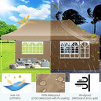 Pop up Gazebo 3m x 6m with 4 Removable Sides, Event Shelter Tent with a Carry Bag for Parties, Wedding &, alternate view 3