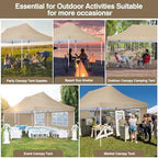 Pop up Gazebo 3m x 6m with 4 Removable Sides, Event Shelter Tent with a Carry Bag for Parties, Wedding &, alternate view 4