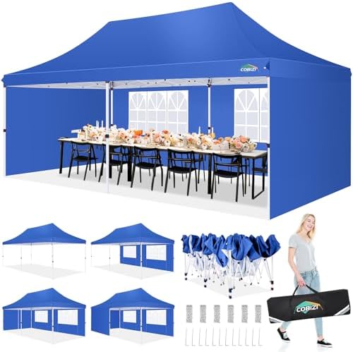 Pop up Gazebo 3m x 6m with 4 Removable Sides, Event Shelter Tent with a Carry Bag for Parties, Wedding &