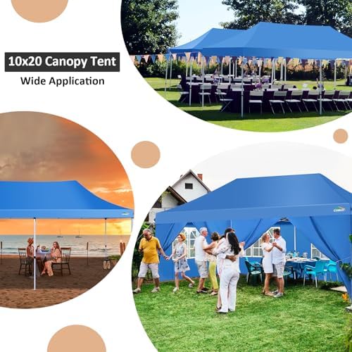 Pop up Gazebo 3m x 6m with 4 Removable Sides, Event Shelter Tent with a Carry Bag for Parties, Wedding &, alternate view 5