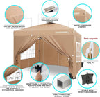 Pop-up Gazebo Instant Portable Canopy Tent 10'x10', with 4 Sidewalls, Windows, Wheeled Bag, for, alternate view 4