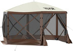 Pop Up Gazebo Screen Tent, Pop-Up Instant Gazebo Tents with Mosquito Netting Outdoor Canopy, 6 Sided Sun Shelter, alternate