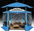 Pop Up Gazebo Screen Tent Screen House for Camping, 12x12 Screen Room with Mosquito Netting, Hub Tent Instant