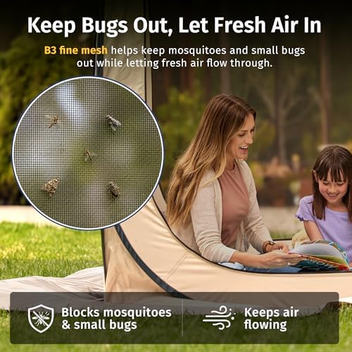 Pop up Screen Tent with Mosquito Netting, Portable Screen House Canopy Shelter, 10 x 10 FT Instant Screen Gazebo, alternate
