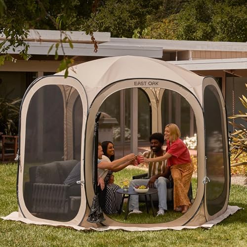 Pop up Screen Tent with Mosquito Netting, Portable Screen House Canopy Shelter, 10 x 10 FT Instant Screen Gazebo, alternate