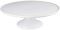 Porcelain Cake Stand 12-Inch, Round Dessert Display, Elegant White Cupcake Holder for Celebrations, Weddings